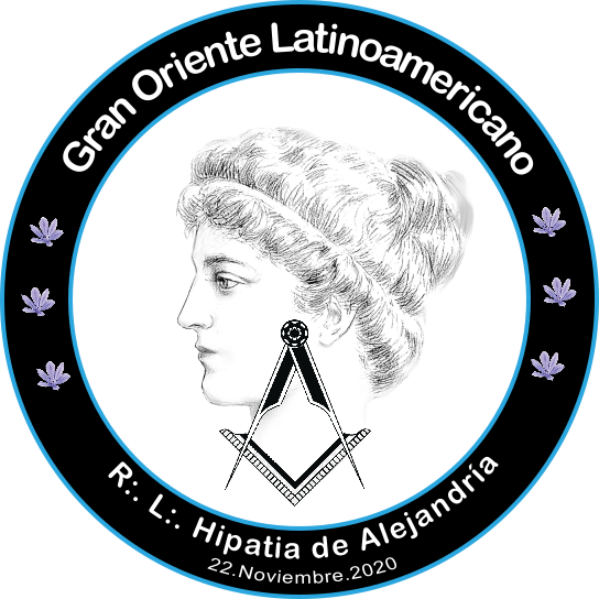 Sello de la R:. L:. S:. Hipatia de Alejandría